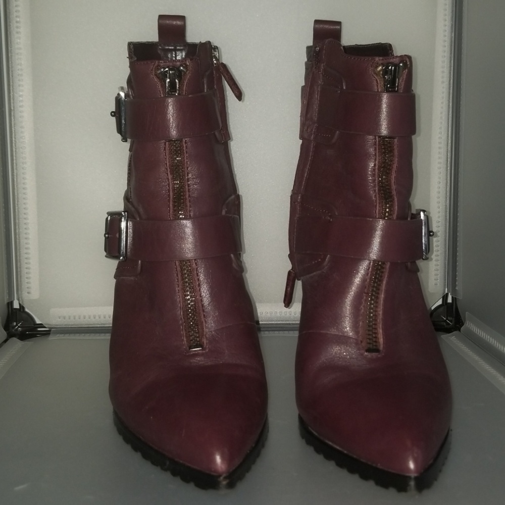 BCBG MaxAzria Leather Booties Size 10
